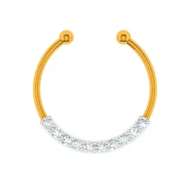 22k Glittery Yellow Gold Nath