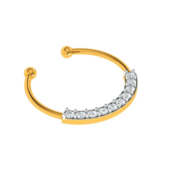 22k Glittery Yellow Gold Nath