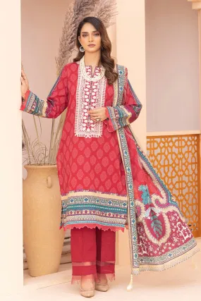 3PC Unstitched Khaddar Suit KKHE-2263