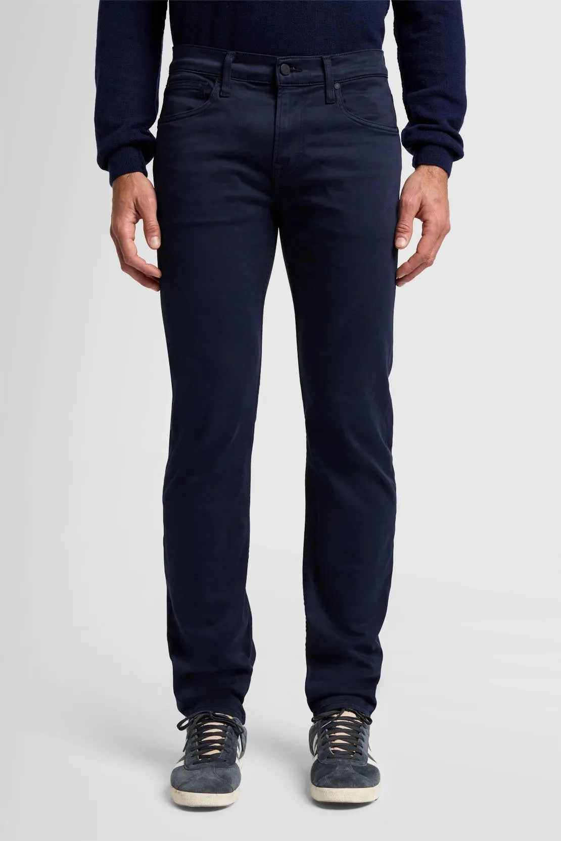 7 FOR ALL MANKIND - SLIMMY LUXE PERFORMANCE PLUS COLOR Straight Leg Jeans in Navy JSMSV600NV