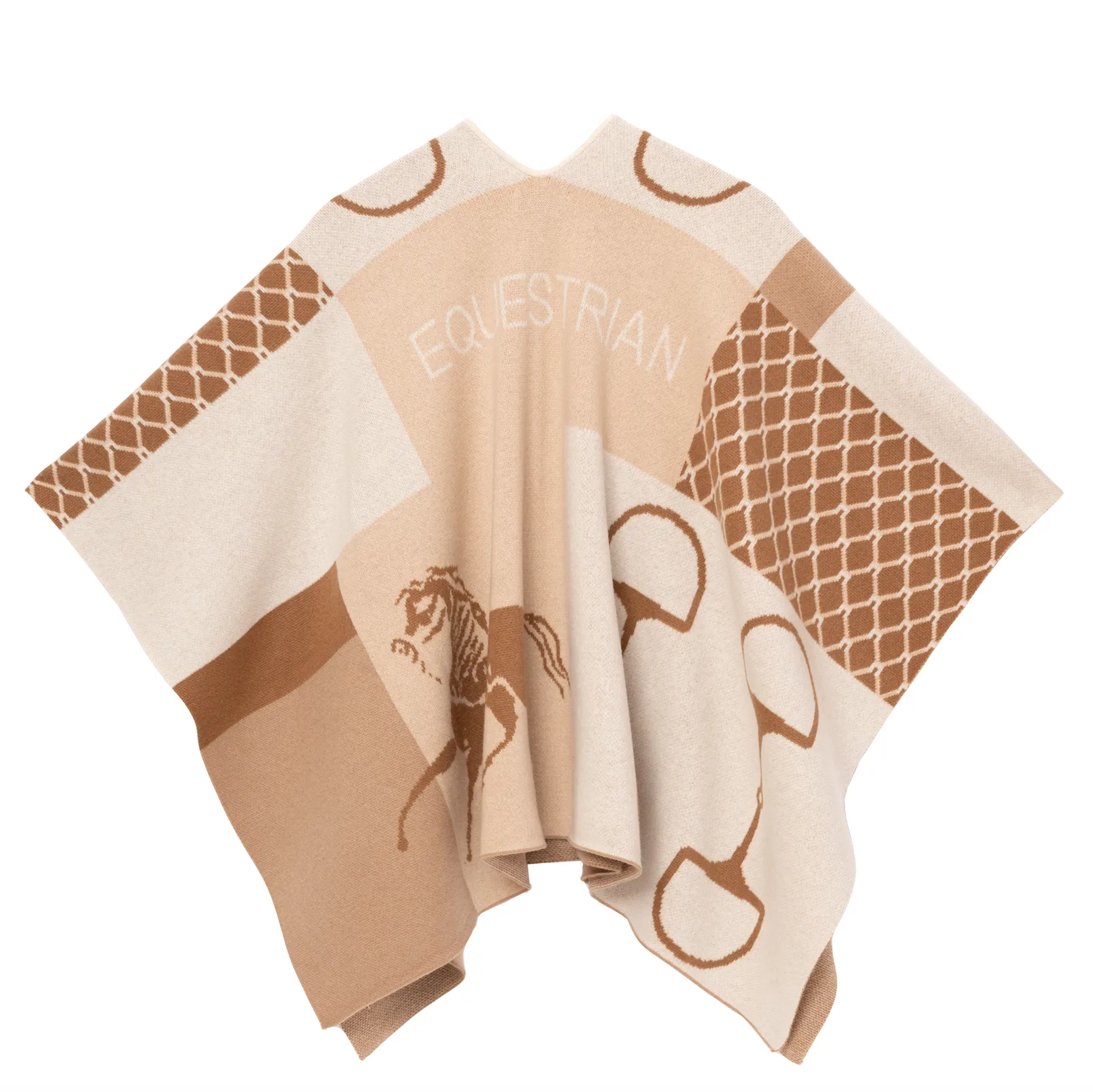 ADAMSBRO CASHMERE PONCHO CAMEL