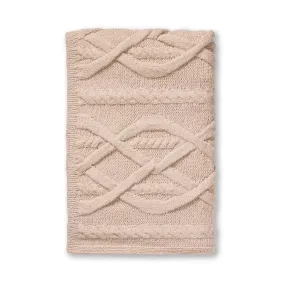 Alicia Adams Alpaca Buckley Throw in Beige