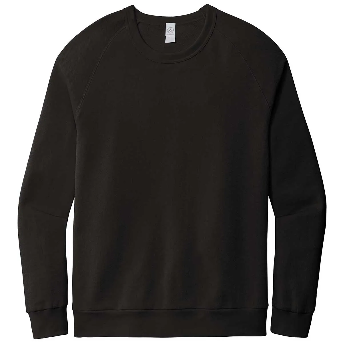 Alternative Apparel Men's Black Washed Terry Champ Pullover