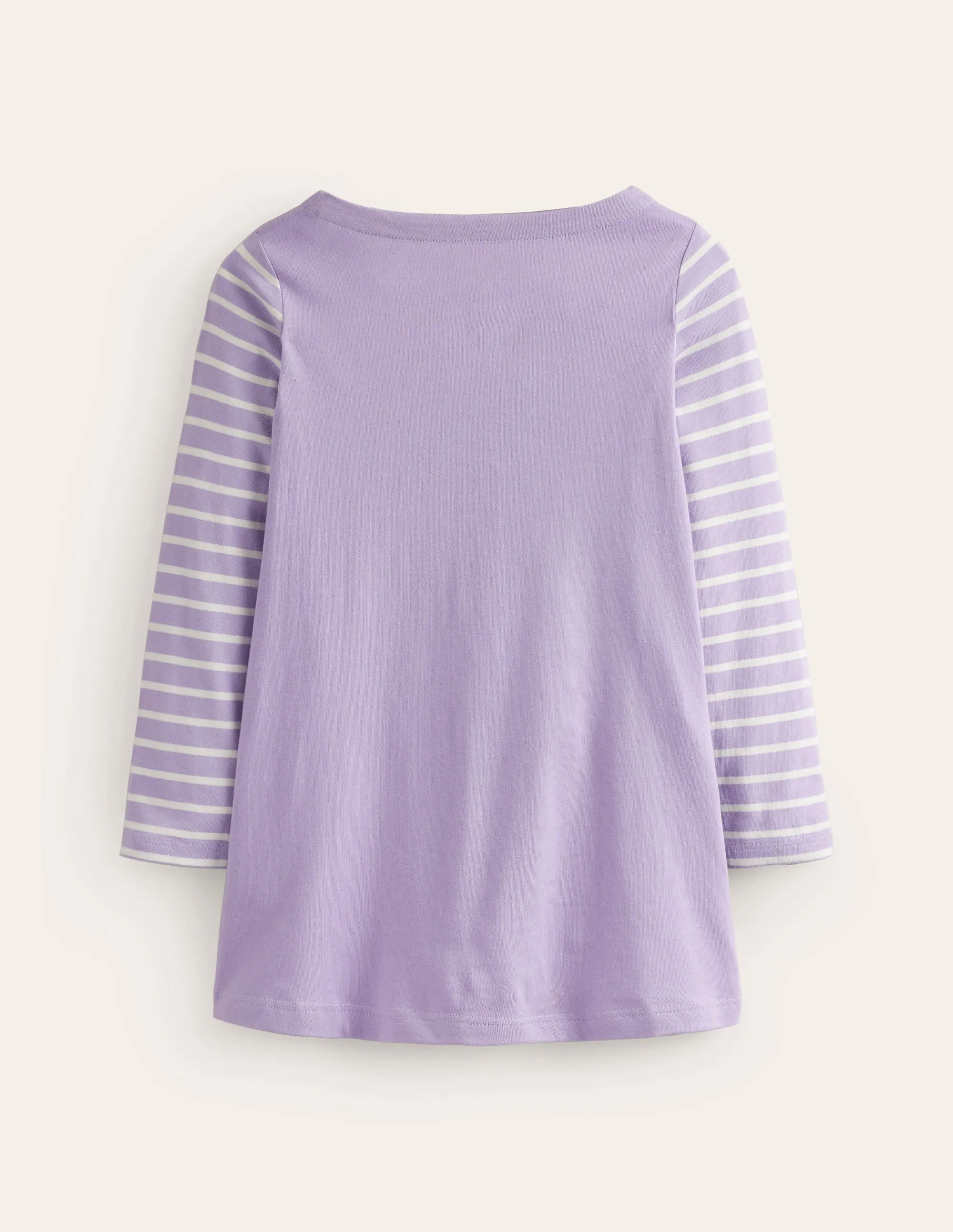 Appliqué Jersey Tunic-Pansy Purple