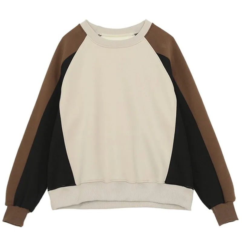 Autumn Winter Color Matching Fashion Casual Sweater