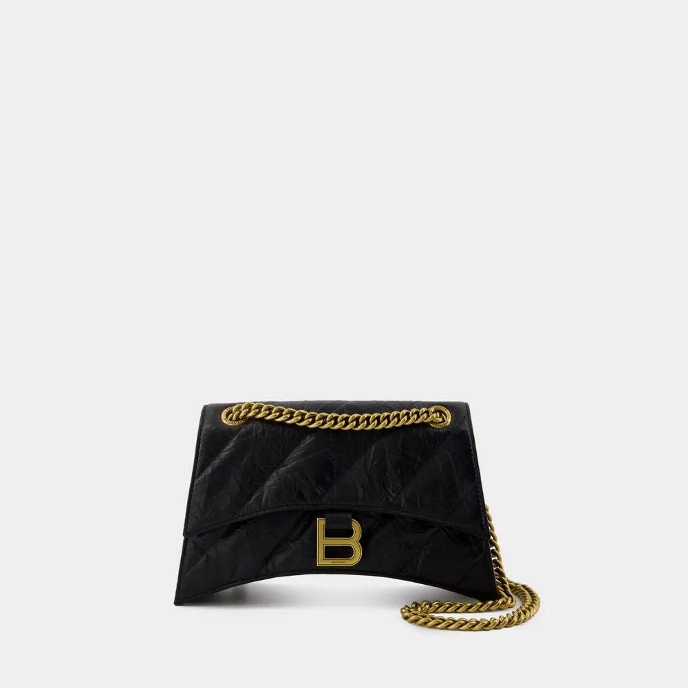 BALENCIAGA Crush Chain Mini Shoulder Bag