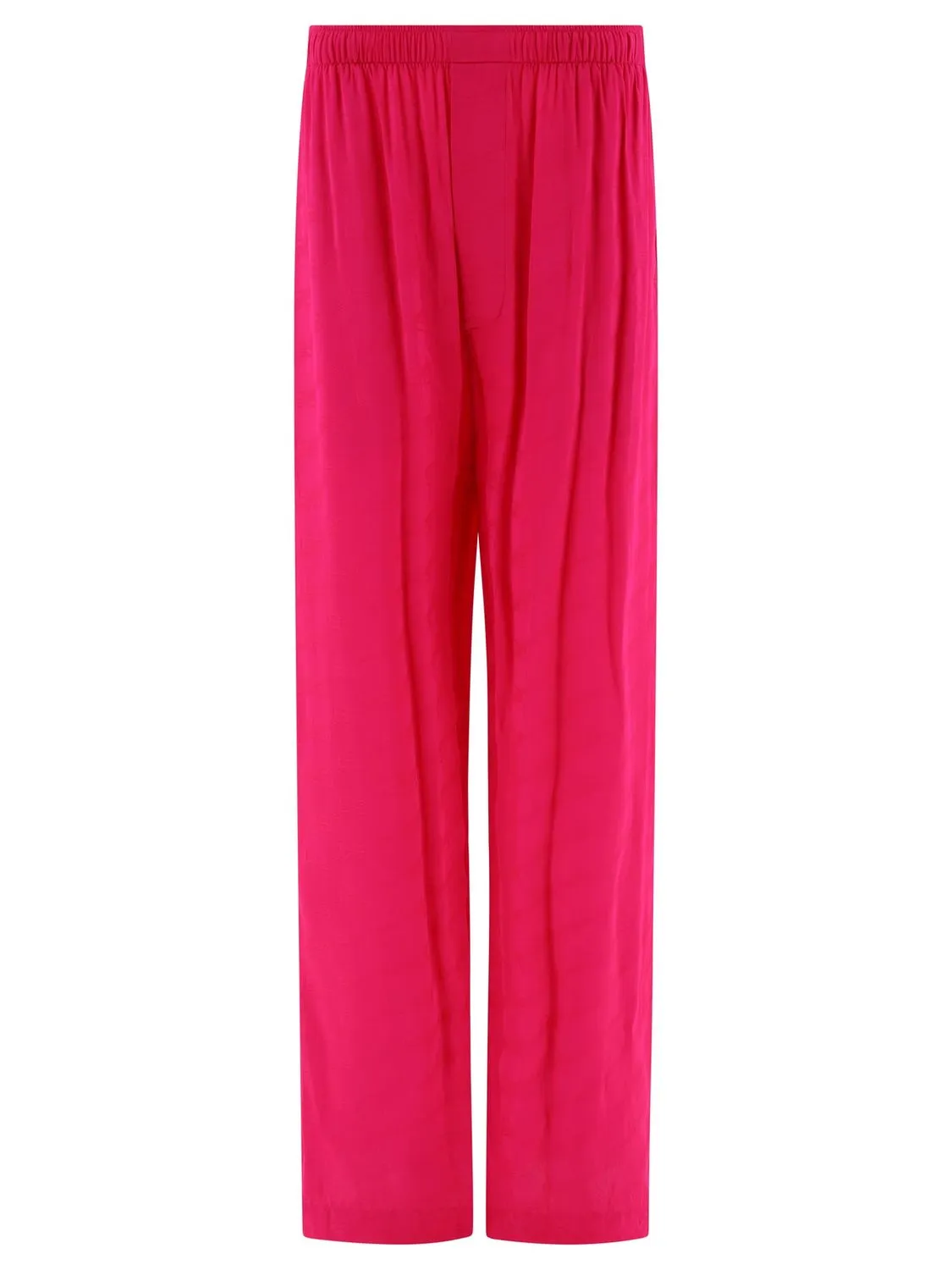 BALENCIAGA High-Rise Monogram Viscose Trousers