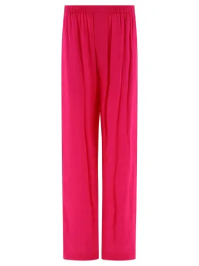 BALENCIAGA High-Rise Monogram Viscose Trousers