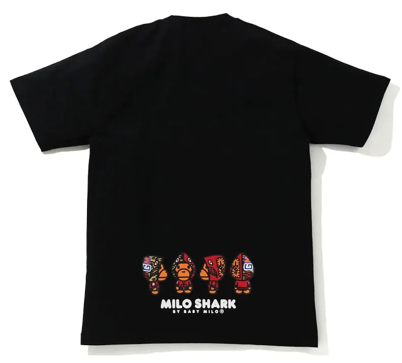 Bape Milo Shark Tee SS21 Black/Red