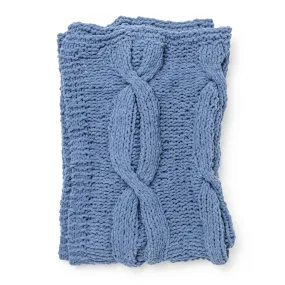 Bernat Coziest Cable Knit Blanket