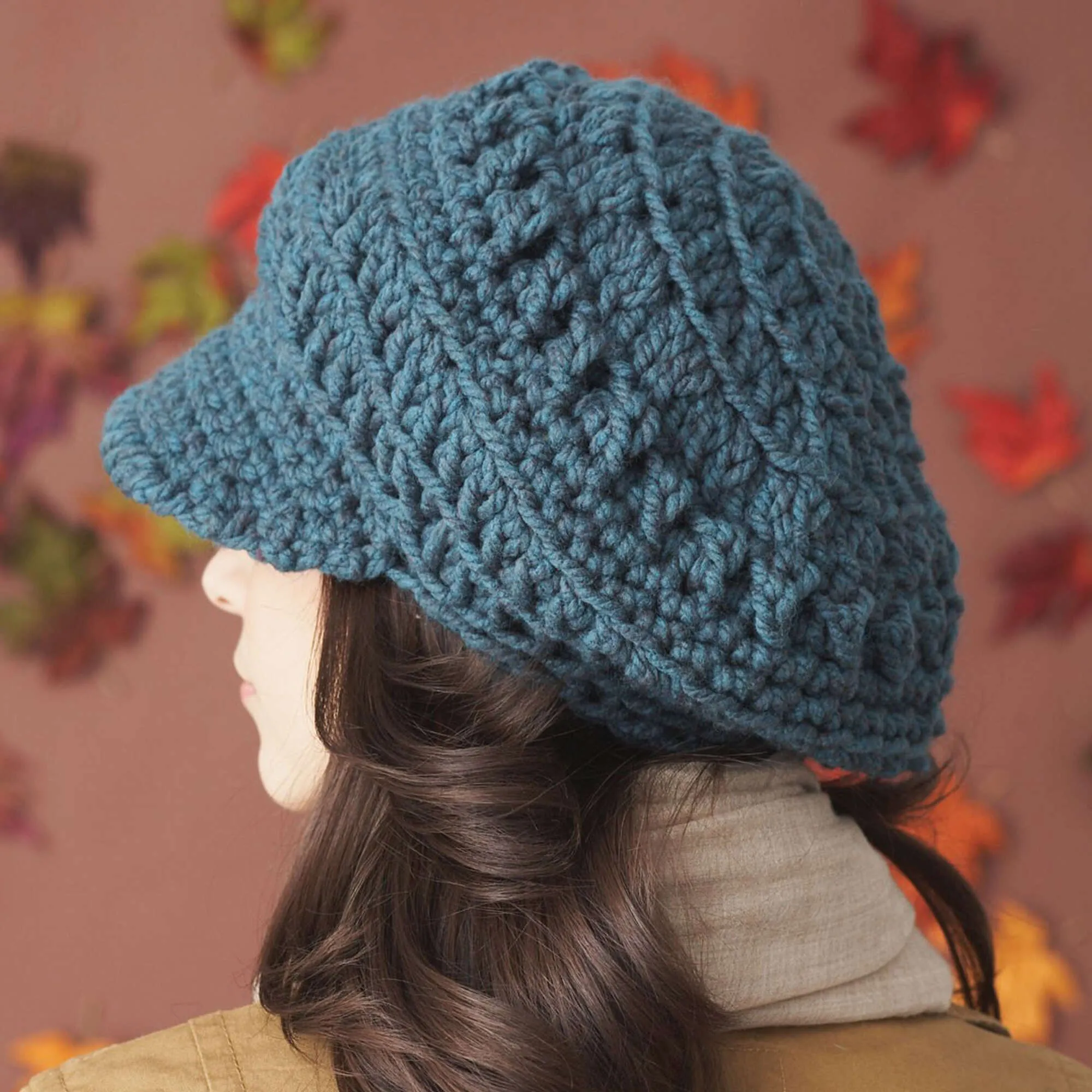 Bernat Crochet Slouchy Peaked Hat