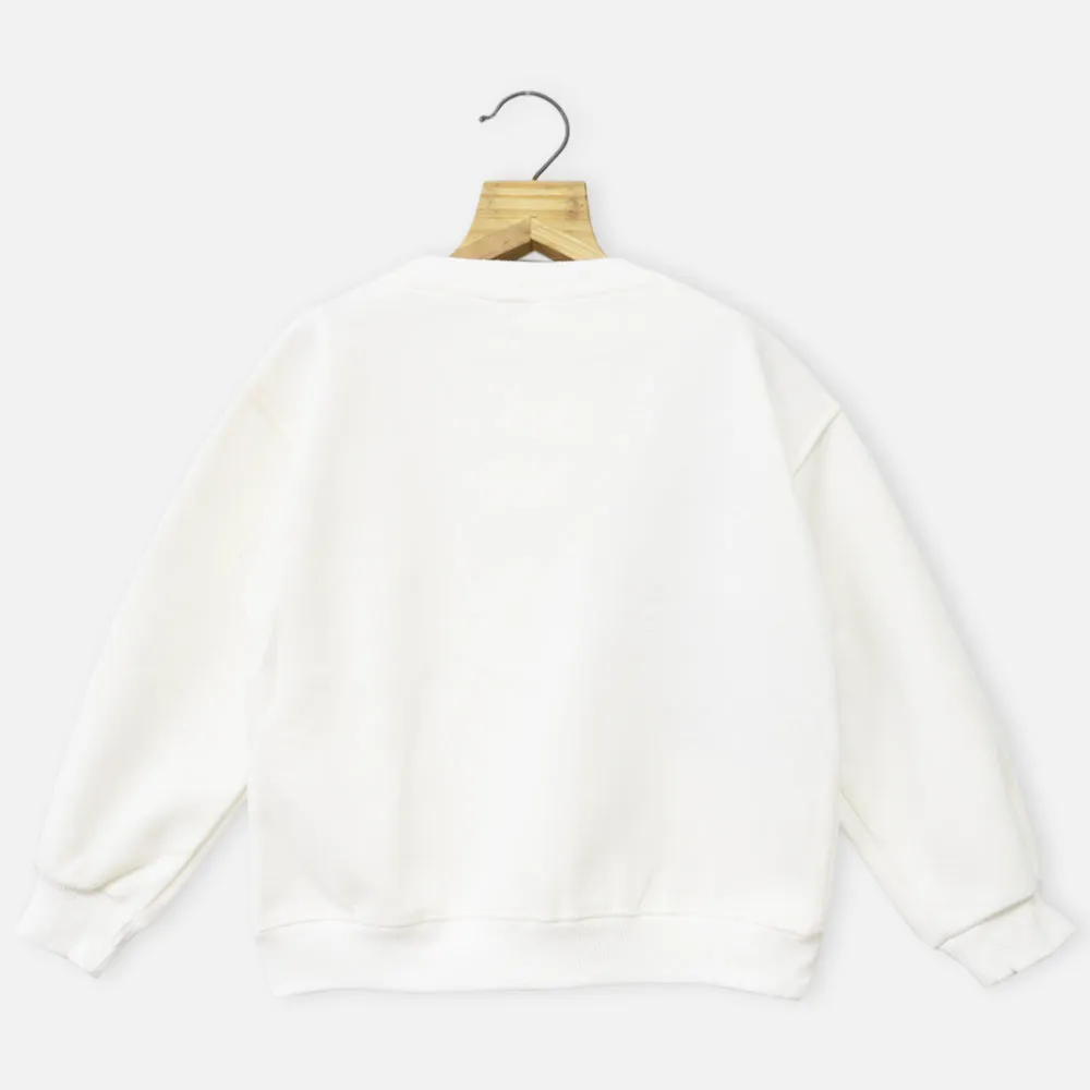 Black & White Full Sleeves Sweatshirt