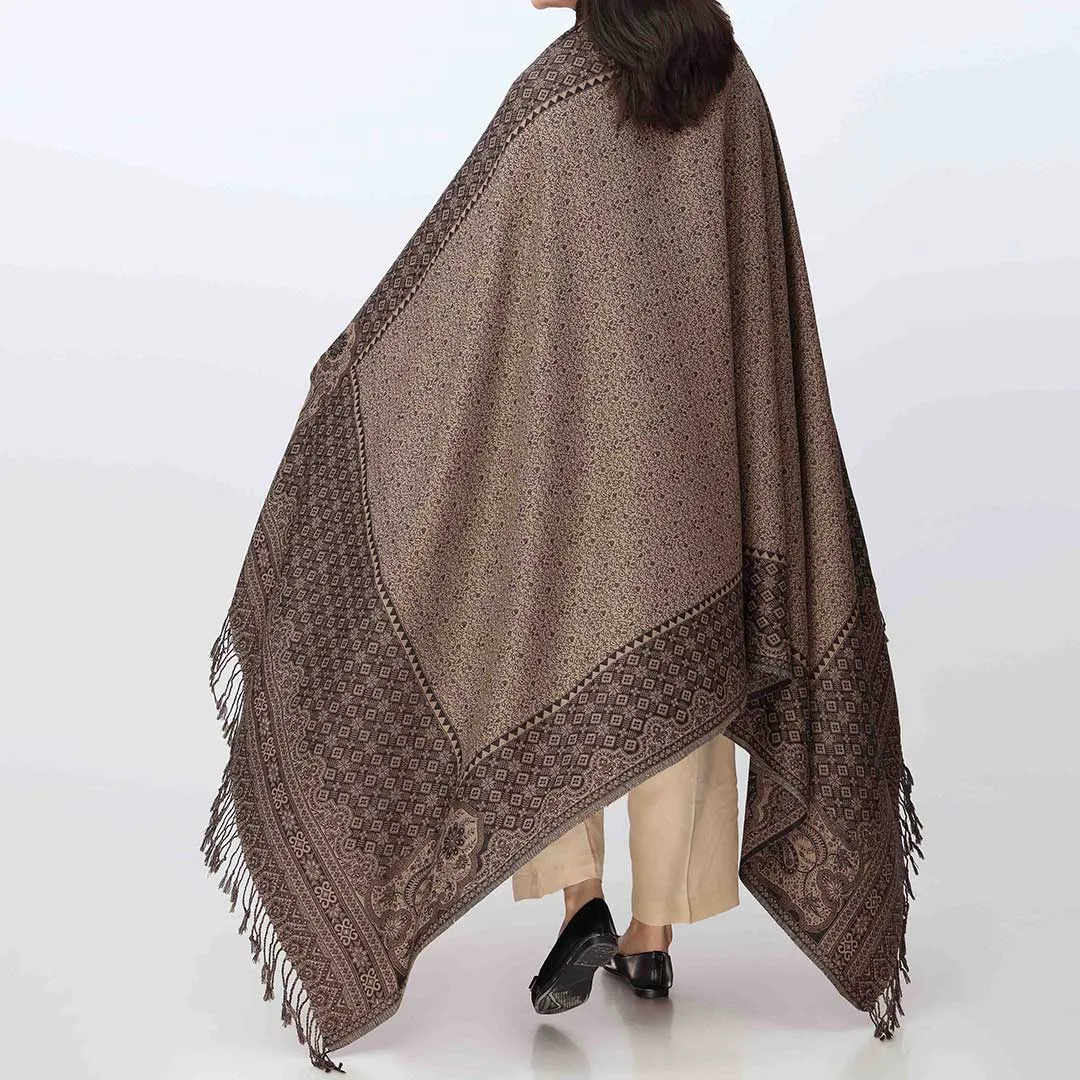 Black Winter Shawl PW3701