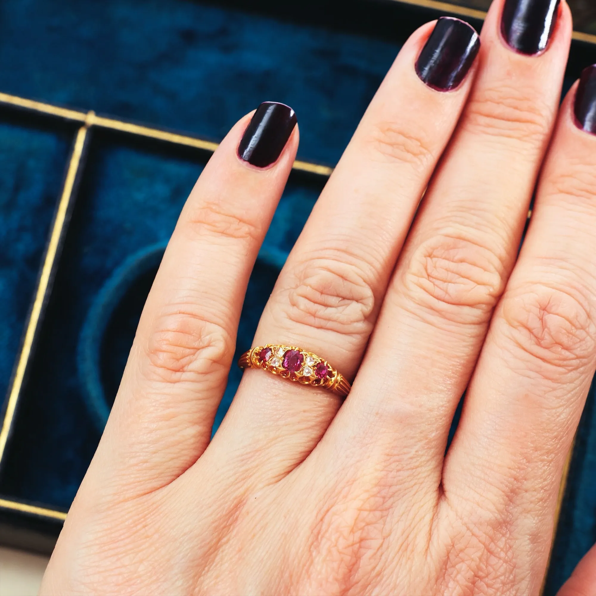 Bless'd Antique Ruby & Diamond Ring