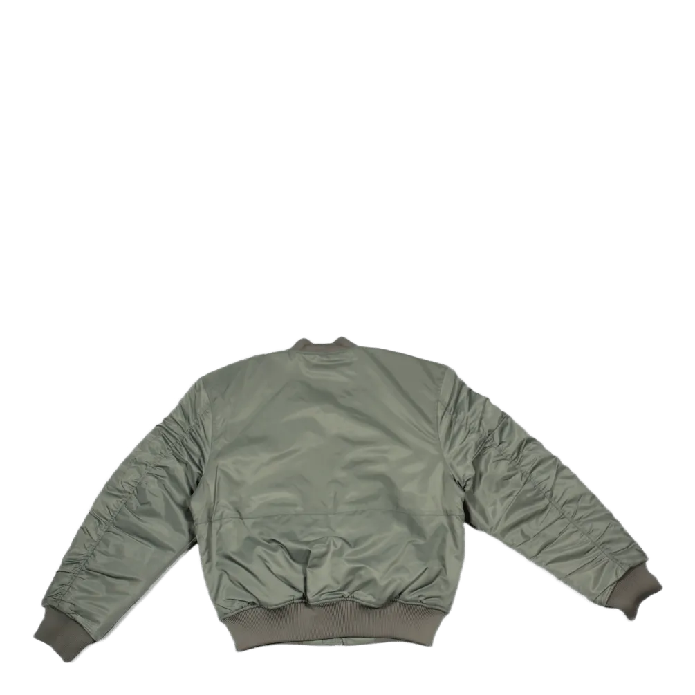 Bomber Cut Dusty Olive Grey