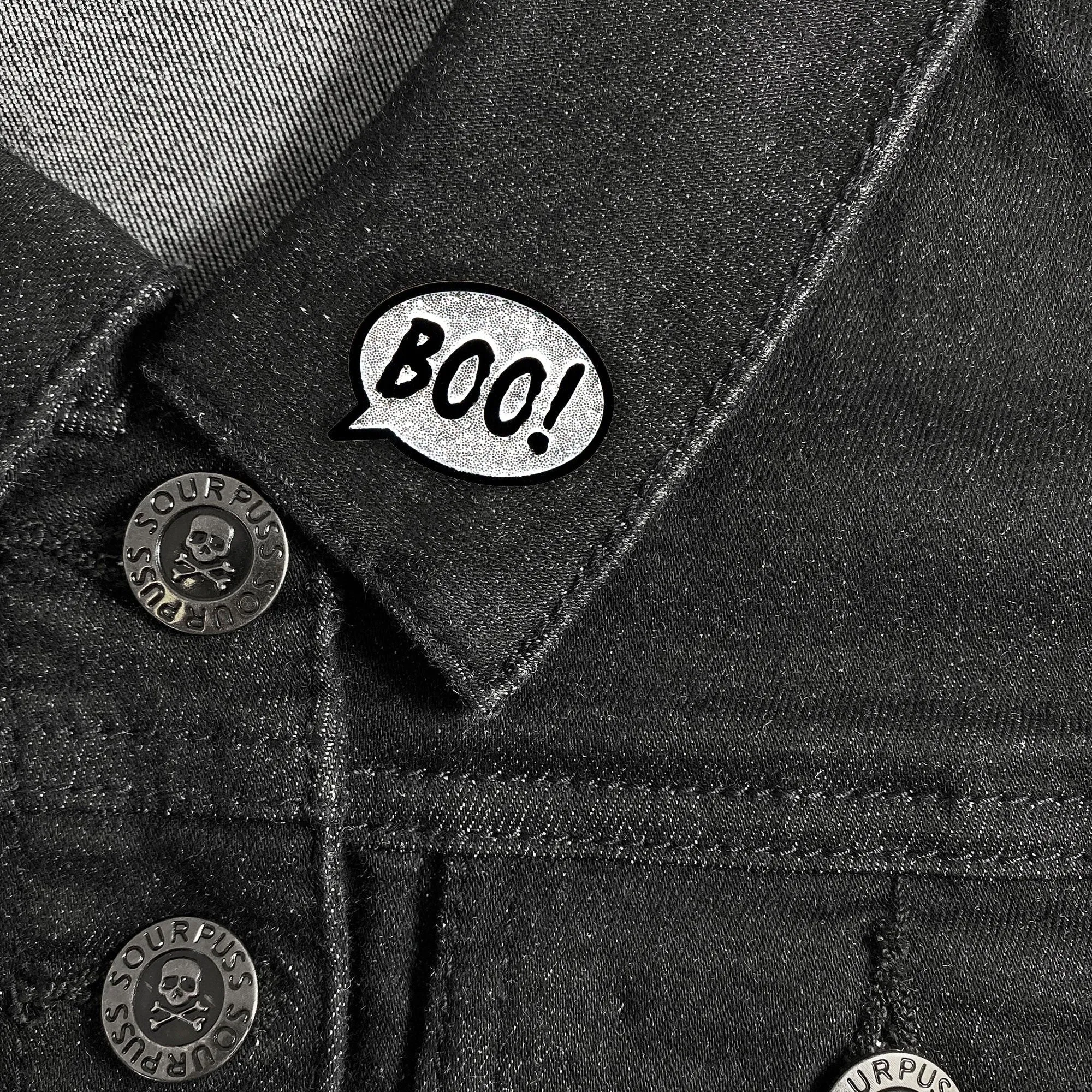 Boo! Enamel Pin by Sourpuss