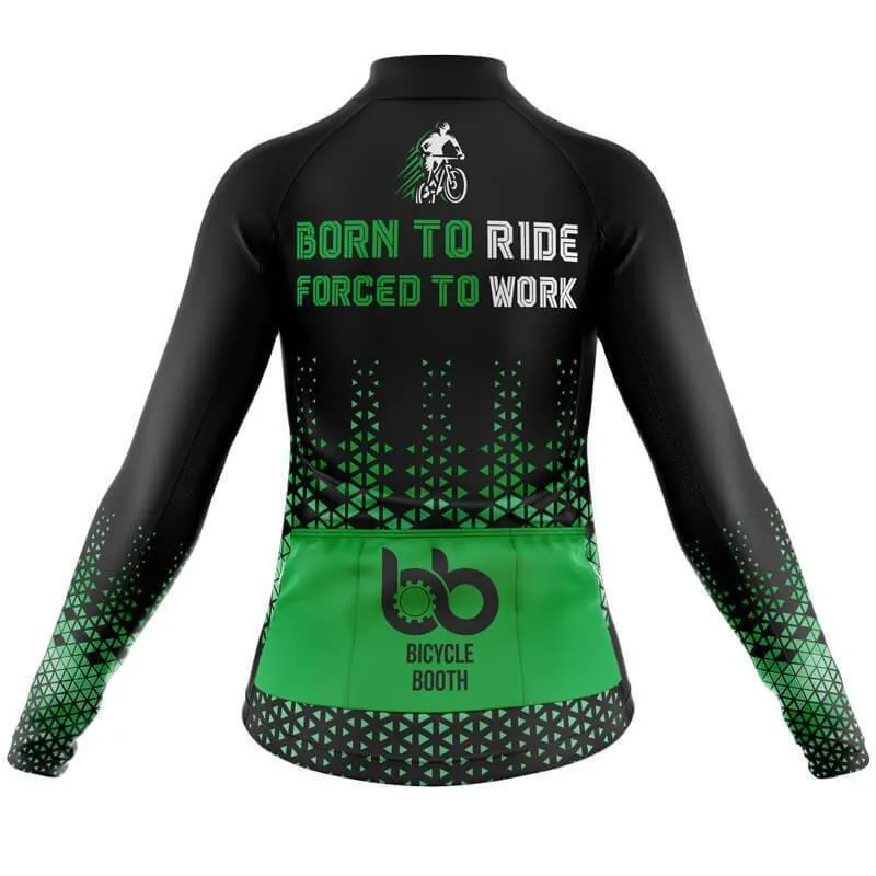 Born to ride, Force to work Long Sleeve Club Jersey (V3)/(V4)