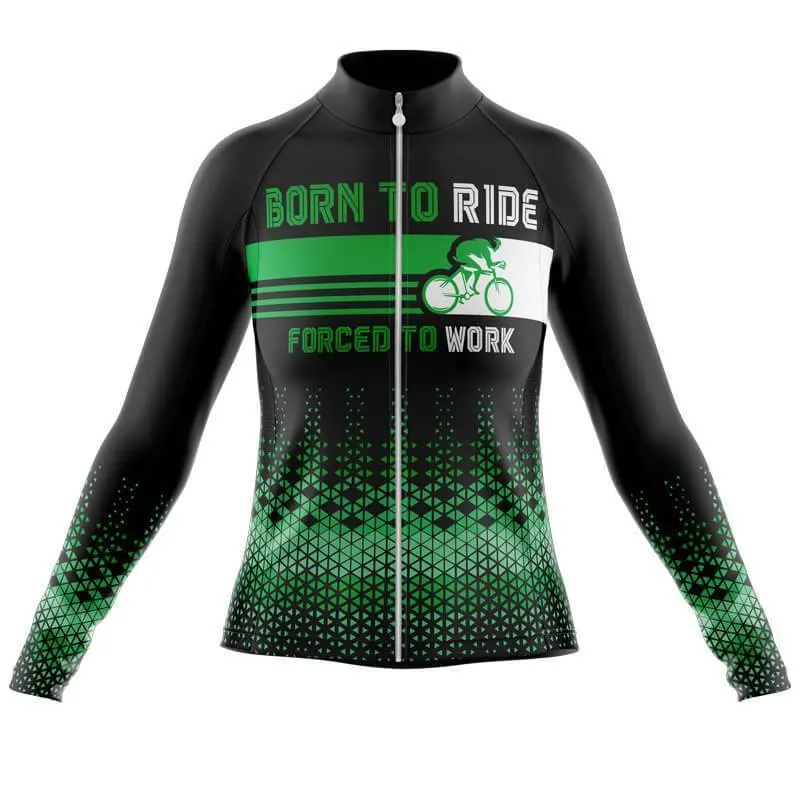 Born to ride, Force to work Long Sleeve Club Jersey (V3)/(V4)