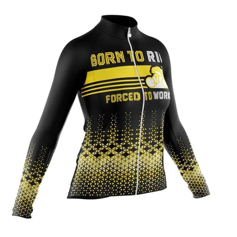 Born to ride, Force to work Long Sleeve Club Jersey (V3)/(V4)