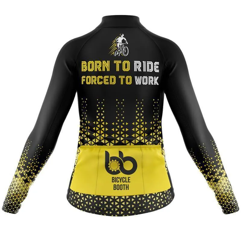 Born to ride, Force to work Long Sleeve Club Jersey (V3)/(V4)