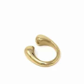 Brass Chunky Wrap Rings Size 7