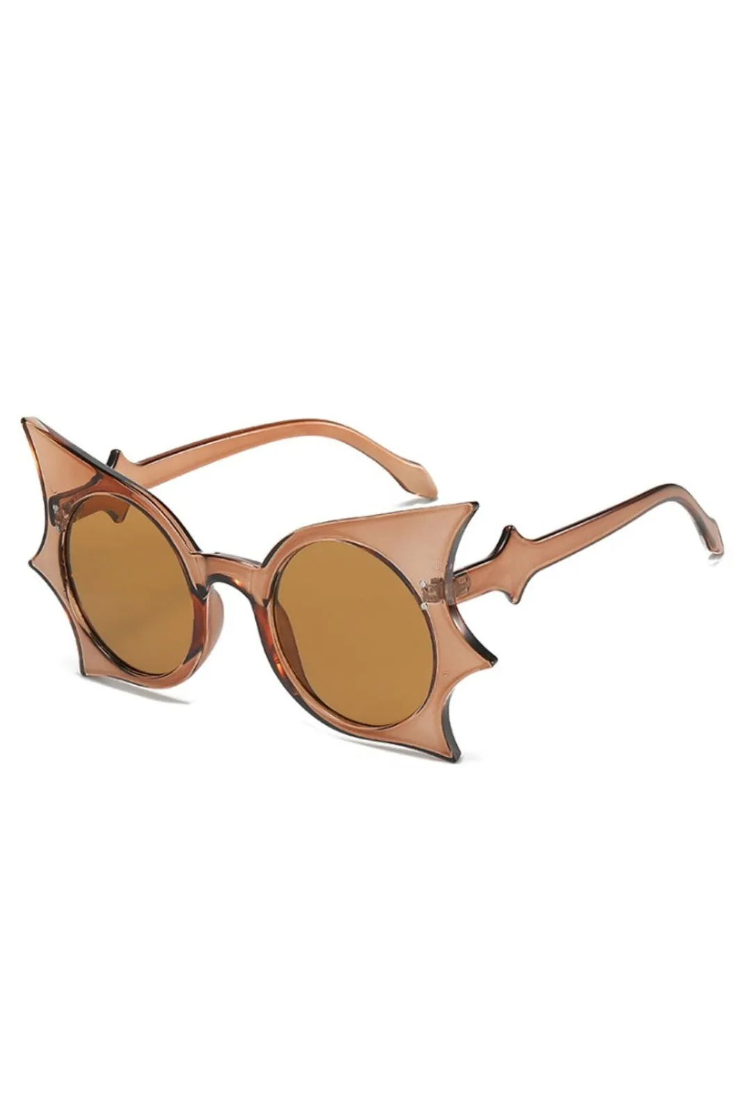 Brown Bat Winged Glasses