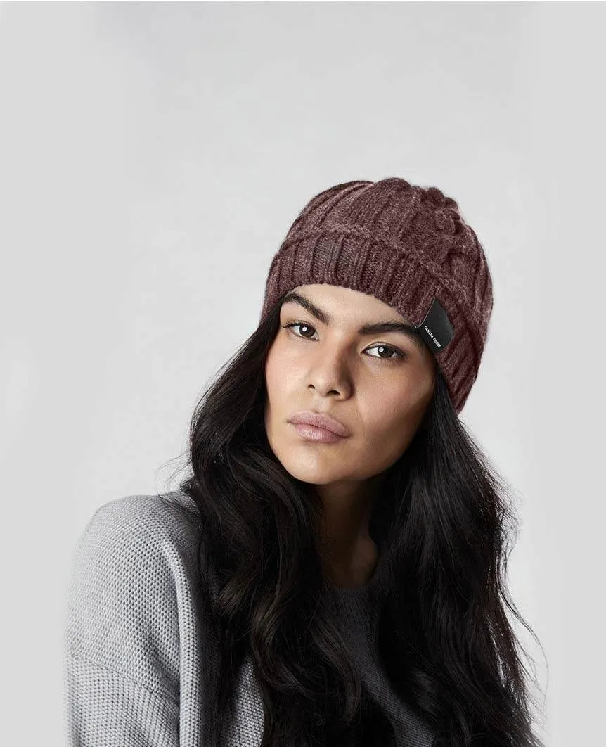 Cable Toque Womens Elderberry