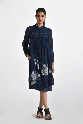 CAMOGLI EMB. TUNIC WITH PRINTED SLIP