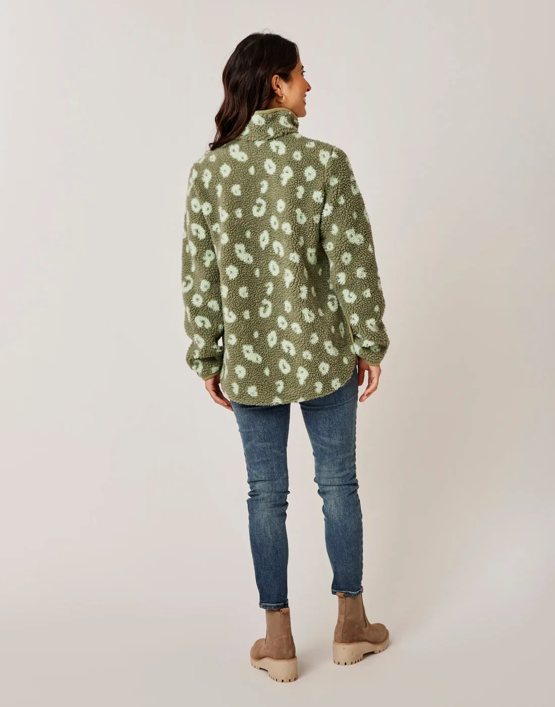 Carve Designs Wetsport Jacquard Tunic-Olive Leopard