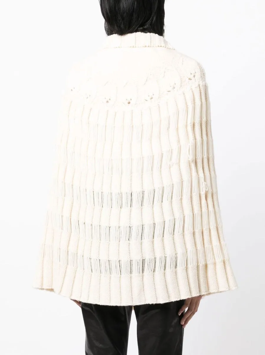 Chunky Knit Crochet Poncho