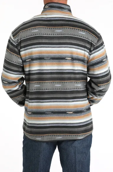 Cinch Men’s Black Western Stripe Fleece Pullover MWK1514024