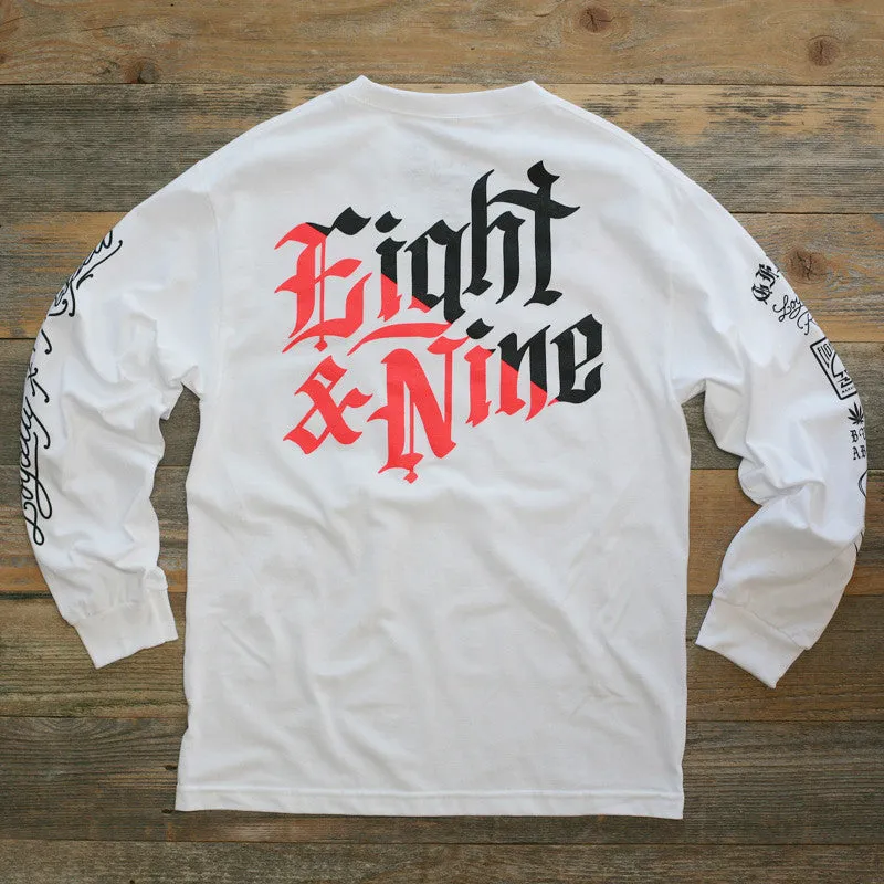 Club Life Jersey Tee White Infrared L/S