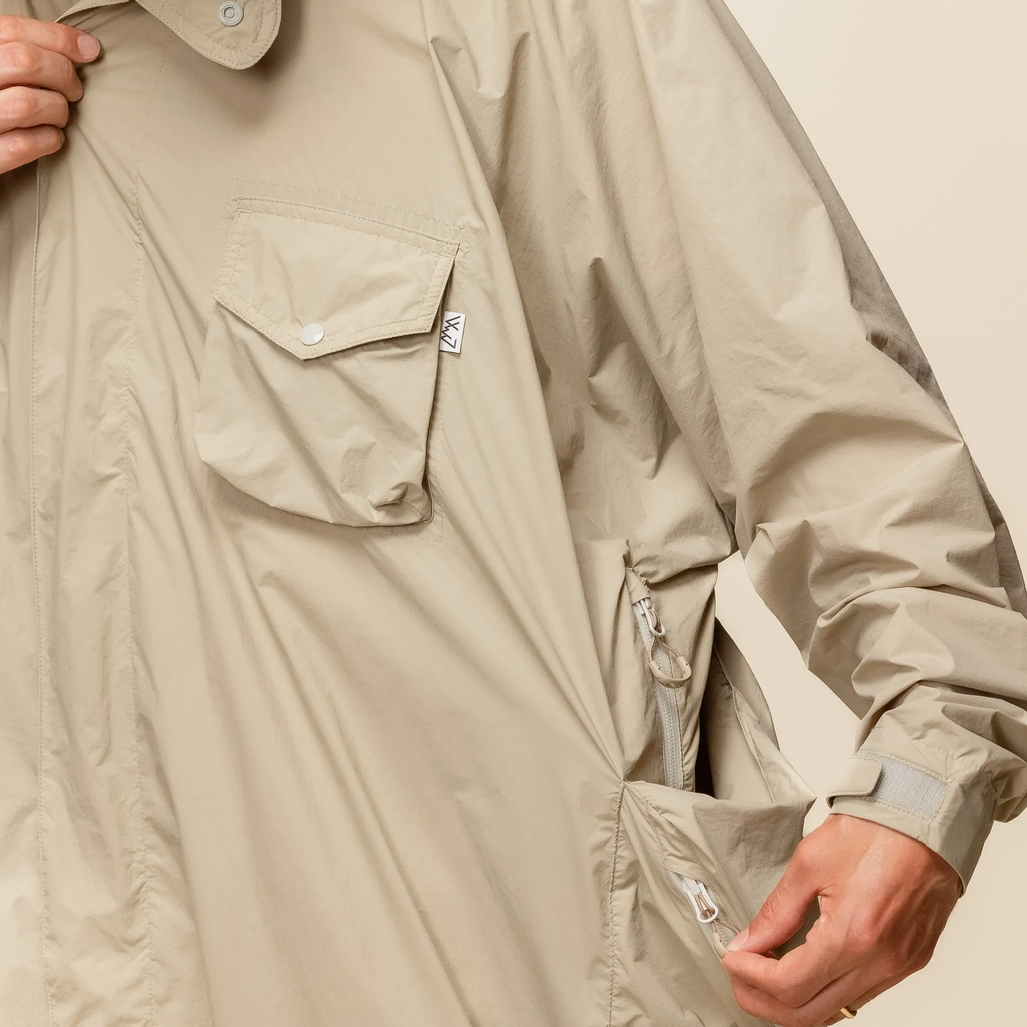 CMF Comfy Outdoor Garment - Rain Falls Poncho Jacket - Ice Grey (Beige)