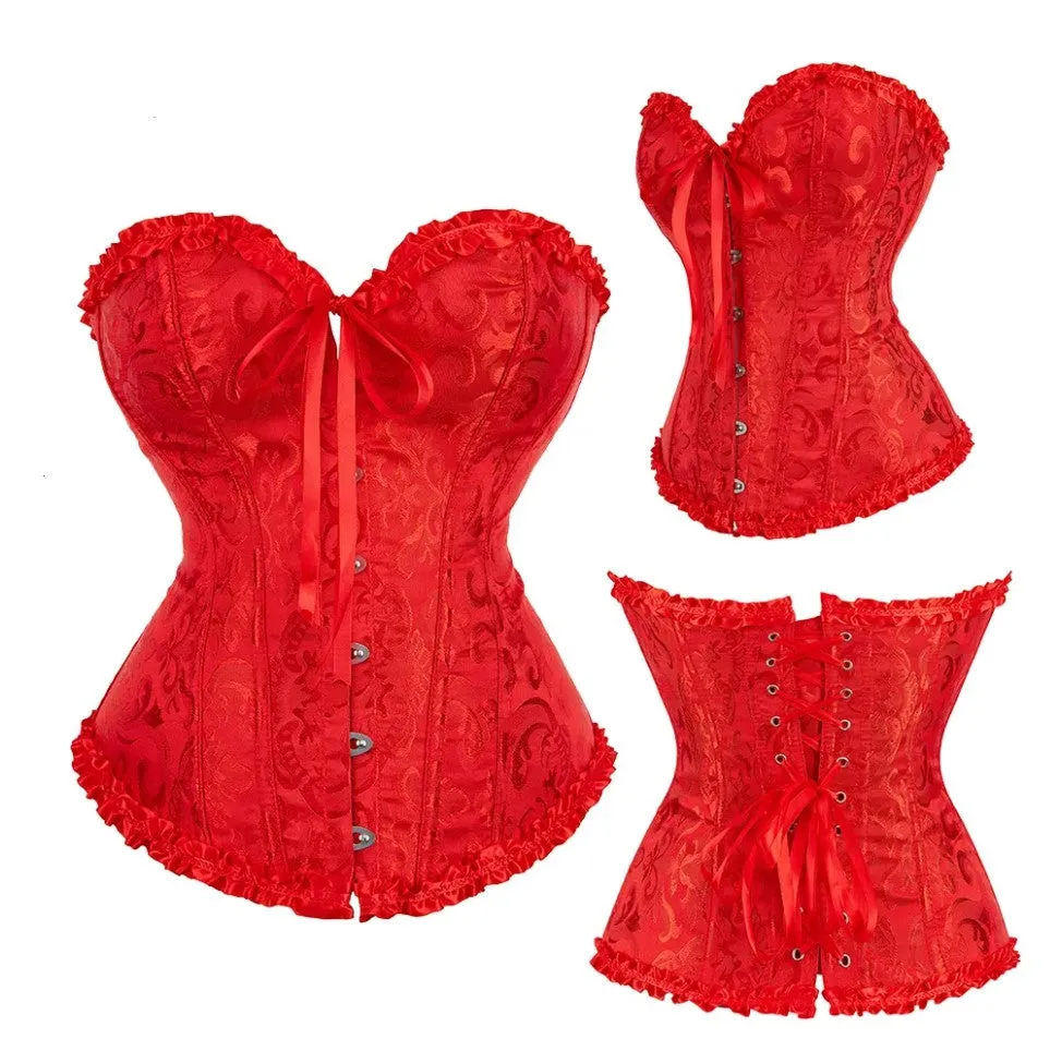 Corset Overbust - Large (Red)