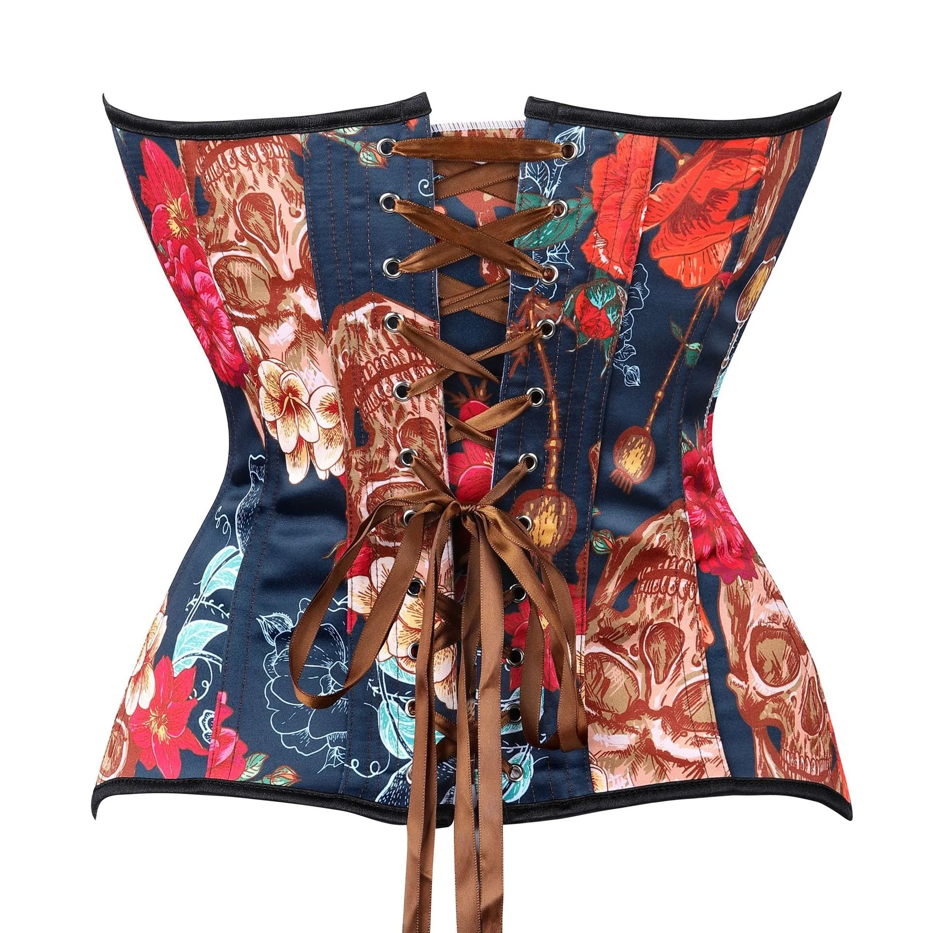 Corset Women's Skull Printed Skull Floral Fashion