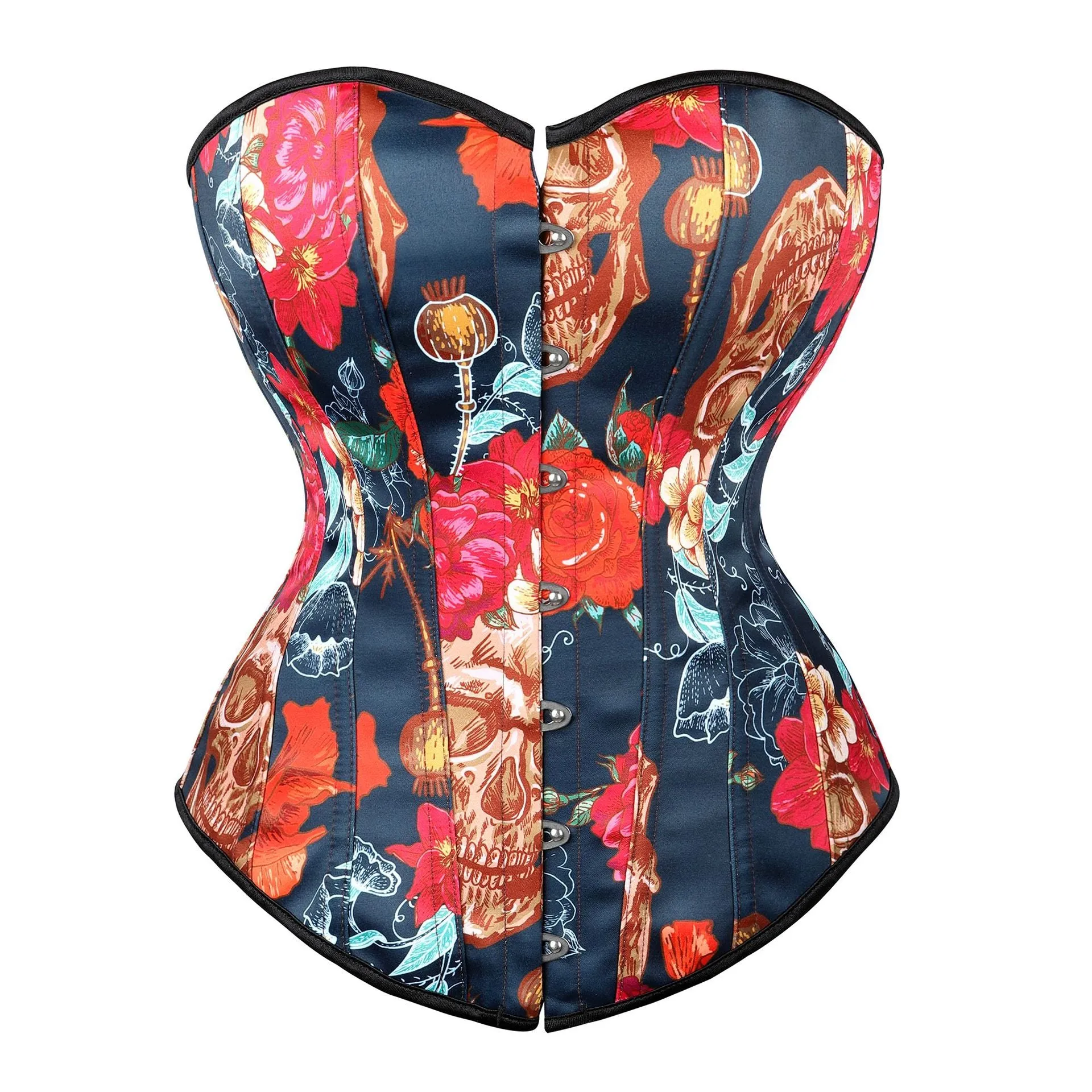 Corset Women's Skull Printed Skull Floral Fashion