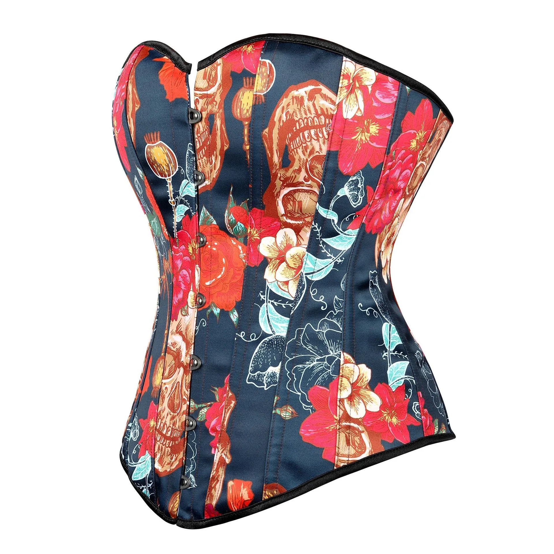 Corset Women's Skull Printed Skull Floral Fashion