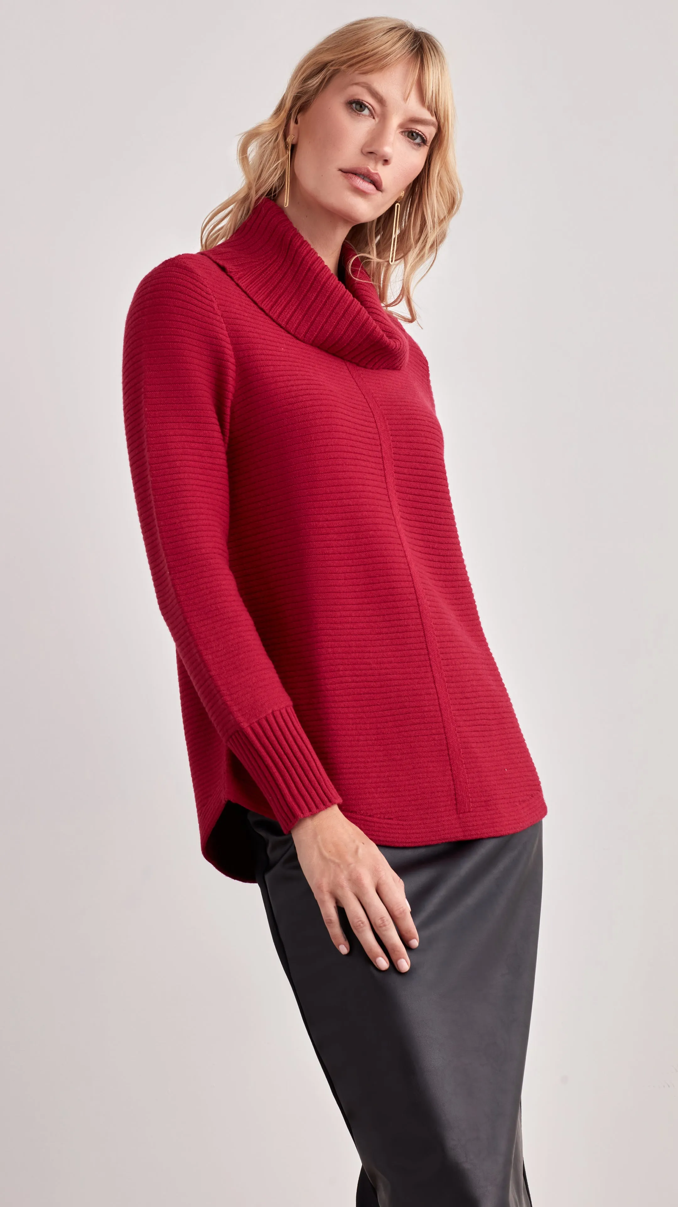 COWL NECK SWEATER