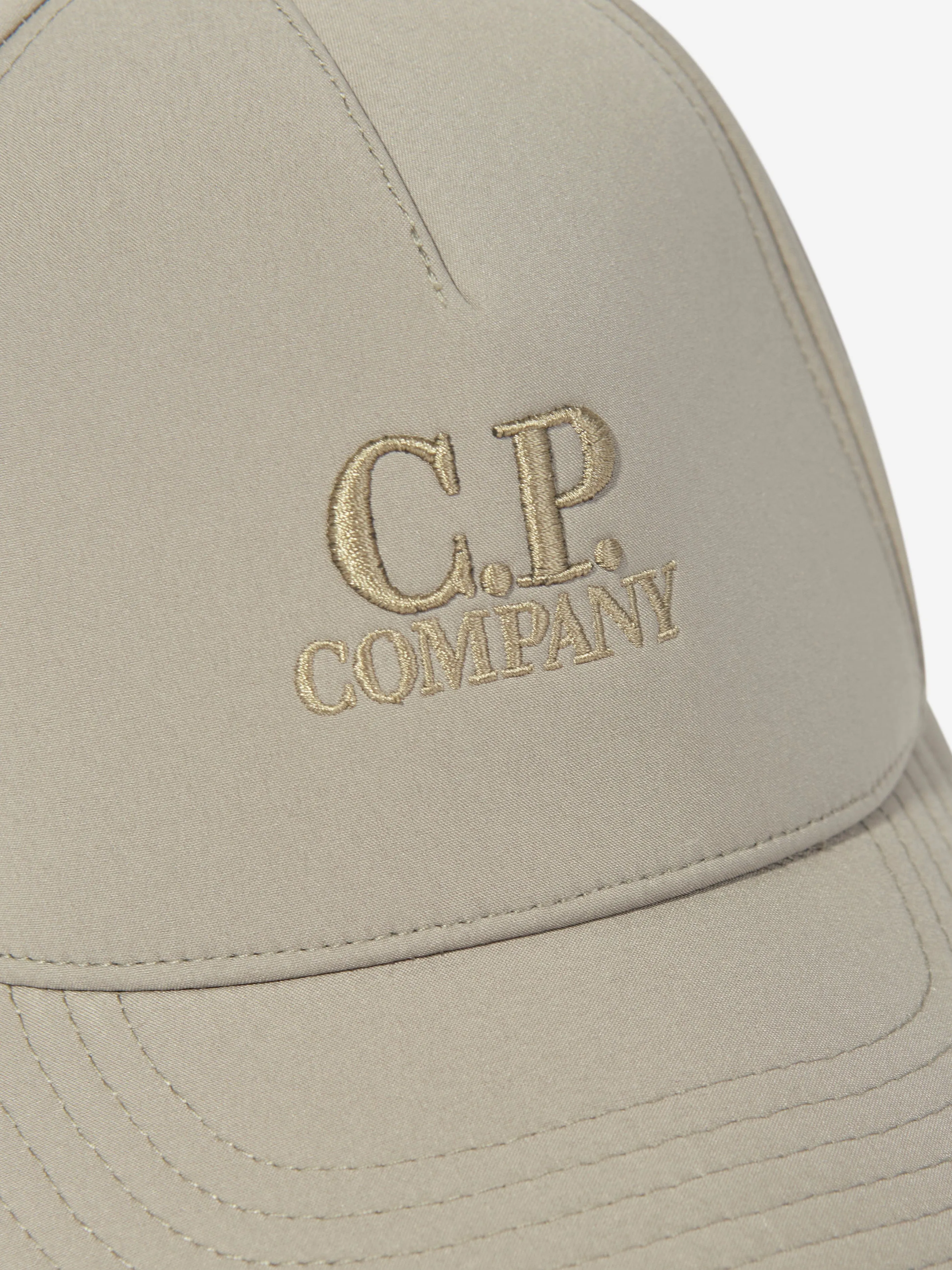 C.P. Company Boys Logo Cap in Brown