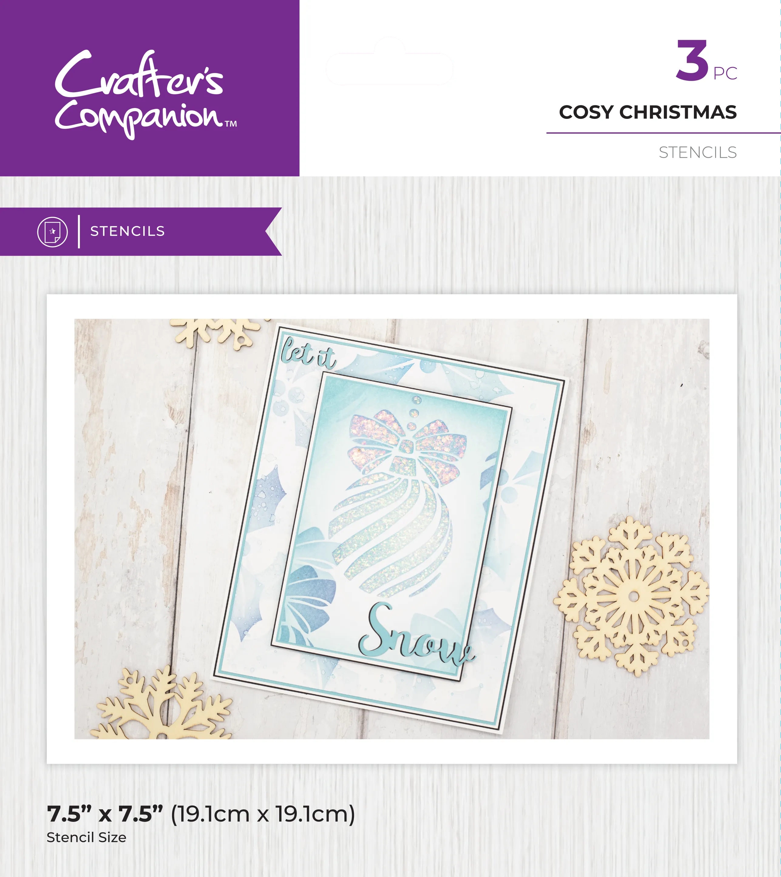 Crafter's Companion Chunky Glitter Paste with Stencils Collection