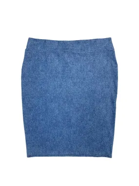 Denim Pencil Swim Skirt