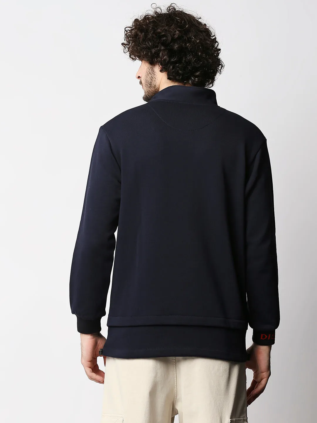 Disrupt Mens Navy Classic Button Pullover