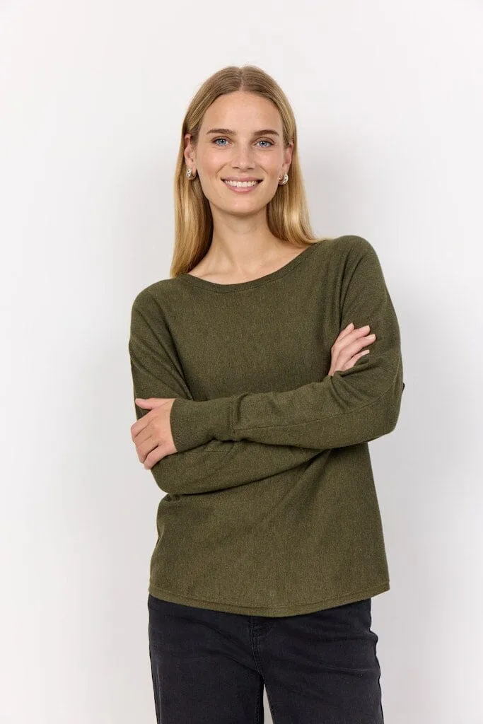 Dollie Pullover in Olive Melange