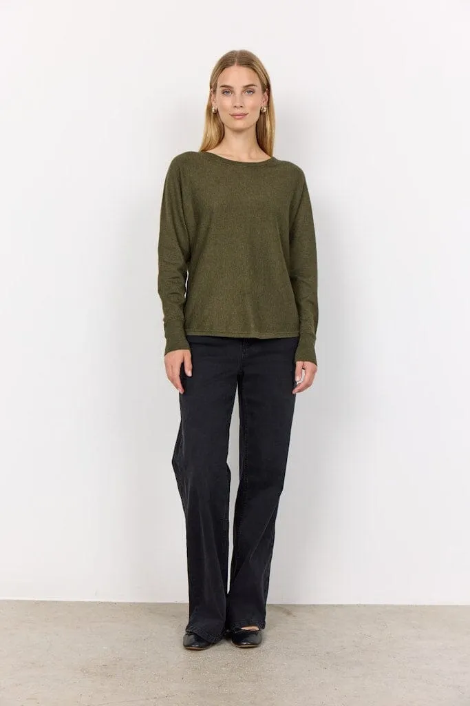 Dollie Pullover in Olive Melange