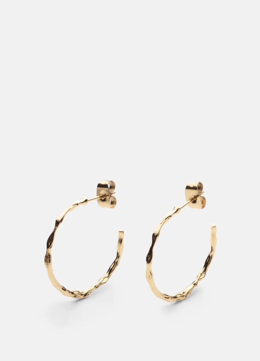 Earrings | Chunky Loop Petit | Gold Plated