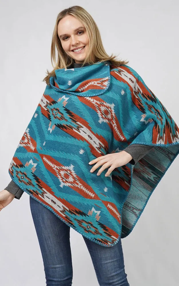 EPC10800 AZTEC PATTERN PONCHO