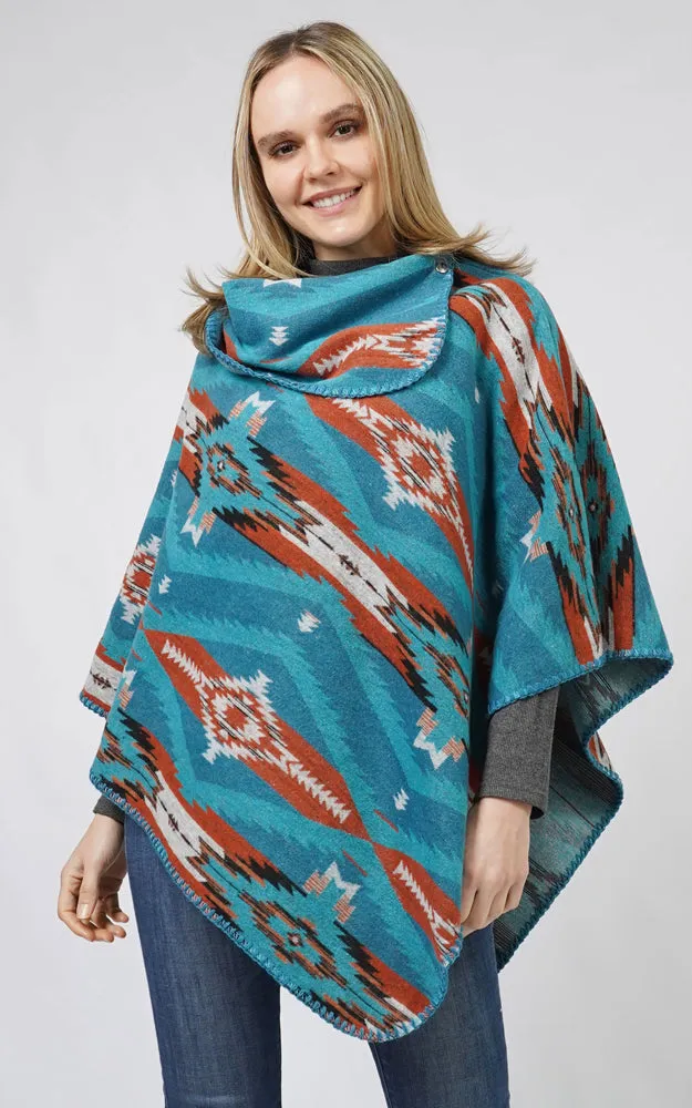 EPC10800 AZTEC PATTERN PONCHO