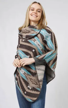 EPC10800 AZTEC PATTERN PONCHO