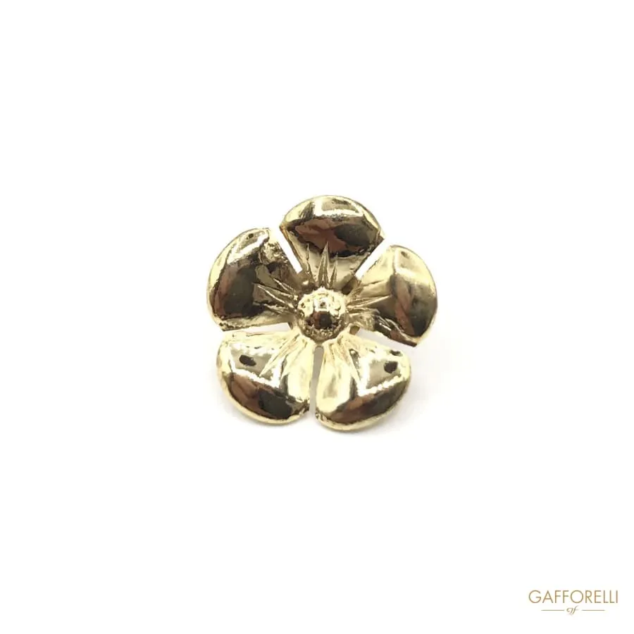 Flower Metal Button, 1 Cm - Art. A139