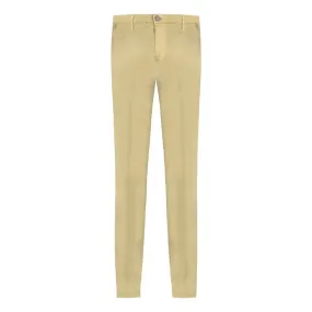 FRADI Satin Cotton Stretch Chino MILITARY GREEN REG